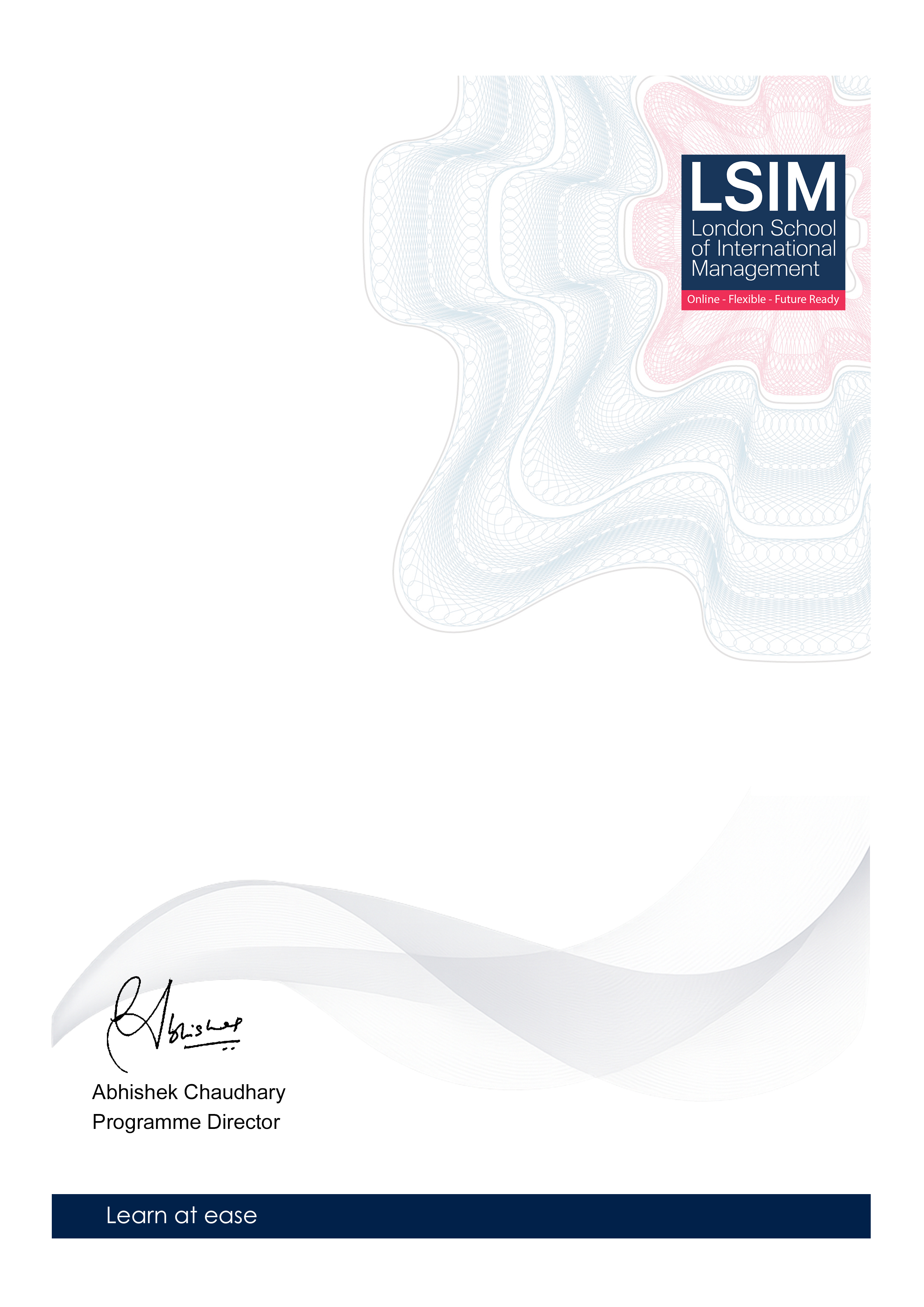 Sample Certificate Background